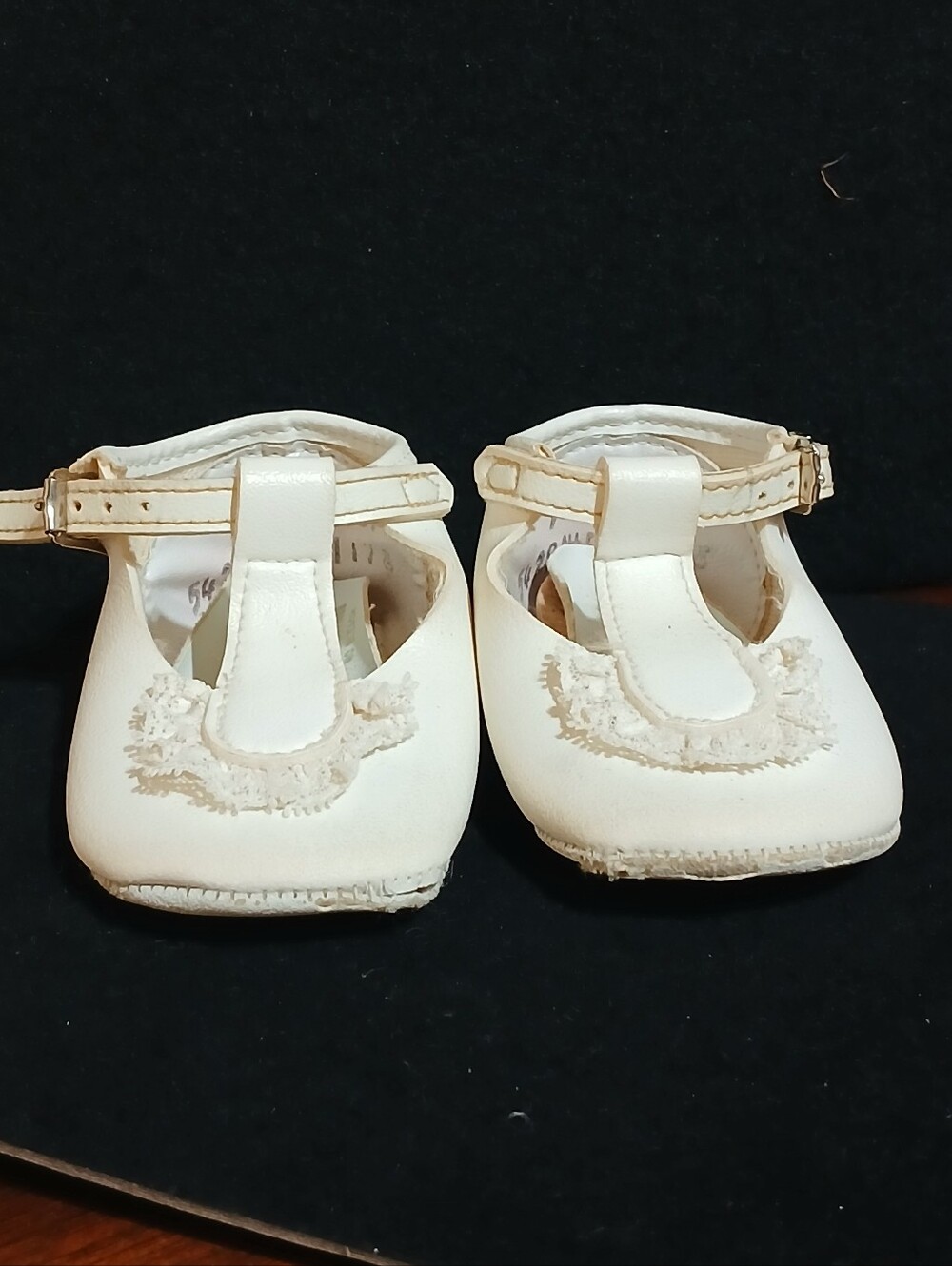Vintage White T-Strap Dress Shoes for Toddlers